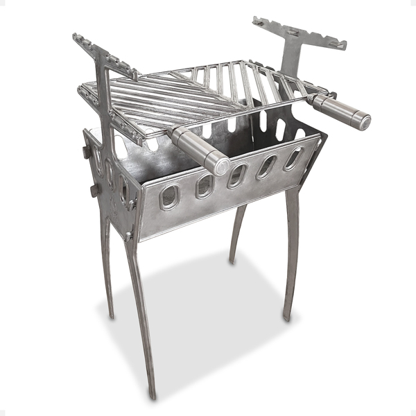 Churrasqueira Portátil Alumínio Fundido Desmontável Pouco Car