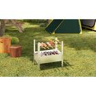 Churrasqueira Portátil Desmontável A Carvão 60x38cm Prática