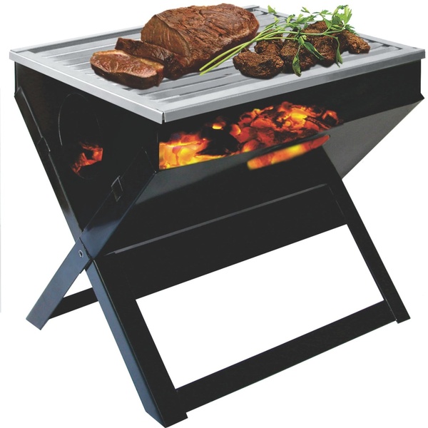 Churrasqueira Portatil Maleta Desmontavel A Carvão