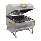 Churrasqueira Praia Campo Bafinho Aço Inox Grelha 34x30x30cm