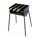 Churrasqueira Praia Campo Com Pé Aço 3 Espeto Fe 75x36x30cm