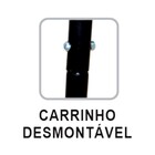 Churrasqueira Praia Campo Com Pé Aço 3 Espeto Fe 75x36x30cm