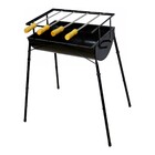 Churrasqueira Praia Campo Com Pé Aço 4 Espeto Ab 75x44x30cm