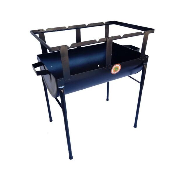 Churrasqueira Prática Chapa De Aço Carbono 50x29cm