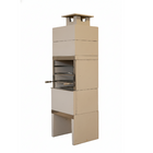Churrasqueira Pré Moldada Lisa Predial Concreto Natural 55cm Primus