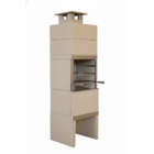 Churrasqueira Pré Moldada Lisa Predial Concreto Natural 75cm Primus