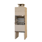 Churrasqueira Pré Moldada Lisa Predial Concreto Natural 75cm Primus