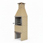 Churrasqueira Pré Moldada Tijolinho Concreto Amarelo 55cm Primus