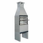 Churrasqueira Pré Moldada Tijolinho Concreto Cinza 65cm Primus