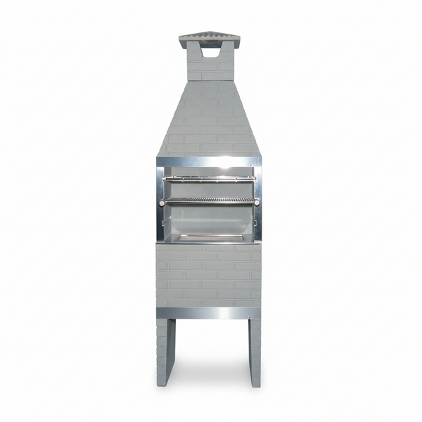 Churrasqueira Pré Moldada Tijolinho Concreto Cinza 75cm Primus