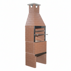 Churrasqueira Pré Moldada Tijolinho Concreto Marrom 65cm Primus