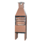 Churrasqueira Pré Moldada Tijolinho Concreto Marrom 75cm Primus