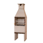 Churrasqueira Pré Moldada Tijolinho Concreto Natural 65cm Primus