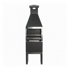 Churrasqueira Pré Moldada Tijolinho Concreto Preto 55cm Primus