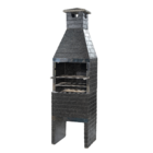 Churrasqueira Pré Moldada Tijolinho Concreto Preto 55cm Primus