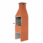 Churrasqueira Pré Moldada Tijolinho Concreto Vermelho 55cm Primus