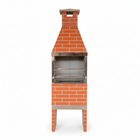 Churrasqueira Pré Moldada Tijolinho Concreto Vermelho 65cm Primus