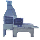 Churrasqueira Pré Moldado Concreto Refratário 1,40m com Forno e Fogão Natural Bom Jesus