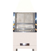 Churrasqueira Concreto Refratário Baby 63cm com Coifa Prolongada 18 peças Atacadão Lazer
