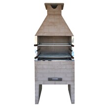 Churrasqueira Pré-Moldado Concreto Refratário Estilo 74cm 17 peças Atacadão Lazer