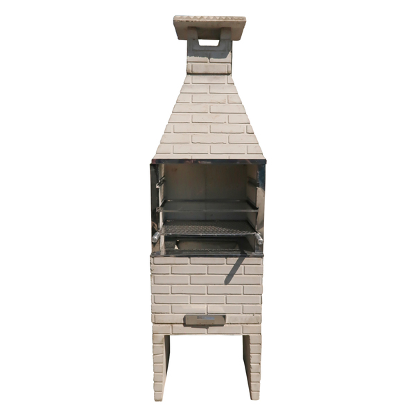 Churrasqueira Pré-Moldado Média 0,64cm Tijolinho Bege Churrasqueiras Universal