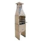 Churrasqueira Pré-Moldado Pequena 0,54cm Tijolinho Bege Churrasqueiras Universal