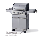 Churrasqueira Profissional Hudson 3 Queimadores a Gás Naterial
