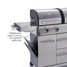 Churrasqueira Profissional Hudson 4 Queimadores a Gás Naterial