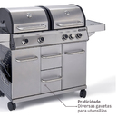 Churrasqueira Profissional Hudson 4 Queimadores a Gás Naterial