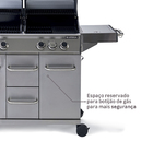 Churrasqueira Profissional Hudson 4 Queimadores a Gás Naterial