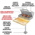 Churrasqueira Retangular A Carvão Náutica Para Lancha Barco B