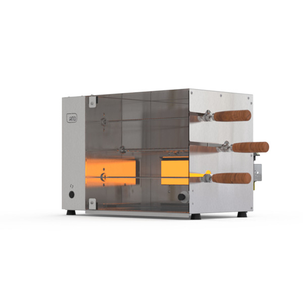 Churrasqueira Rotativa a Gás 3 espetos Anodilar