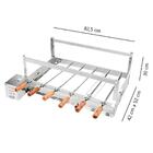 Churrasqueira Rotativa Kit Com 6 Espetos Arke Gira Bem Inox G