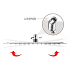 Chuveiro 20x20 Inox Cromado Piscina Quadrado Slim