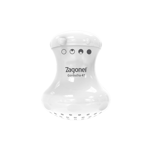 Chuveiro  4 Temperaturas 220V 5700W  Branco Gorducha Zagonel