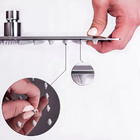 Chuveiro A Gás Ducha Fria Inox 25x25 Articulada