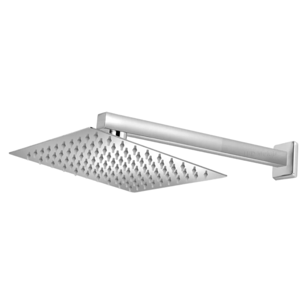 Chuveiro A Gás Ducha Fria Inox 25x25 Articulada