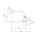 Chuveiro Acqua Plus Parede Tubo Curvo Corten Matte Deca