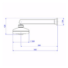 Chuveiro Acqua Plus Parede Tubo Reto Dark Antracite Deca