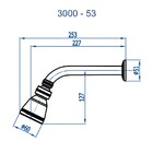 Chuveiro Articulado Parede Metal Champanhe Fani