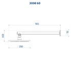 Chuveiro Articulado Parede Metal Safira Cromado Fani