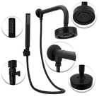 Chuveiro Autolimpante Black Completo + Acabamento Preto