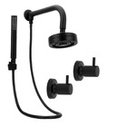 Chuveiro Autolimpante Black Completo + Acabamento Preto