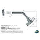 Chuveiro Blukit 290336 De Parede Cromado Cromado 290336