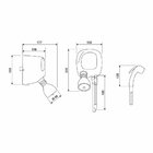 Chuveiro Cardal Florenza Multitemperaturas Preto 127v - 5500w