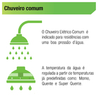 Chuveiro com Cano 5500W 250V (220V) 3 Temperaturas Bello Banho Lorenzetti