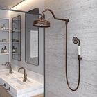 Chuveiro Com Desviador Bronze Escovado