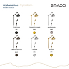 Chuveiro Com Desviador Bronze Escovado