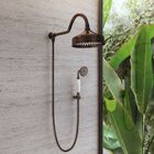 Chuveiro Com Desviador Bronze Escovado