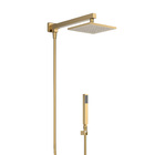 Chuveiro Com Desviador Dourado Escovado Vercci